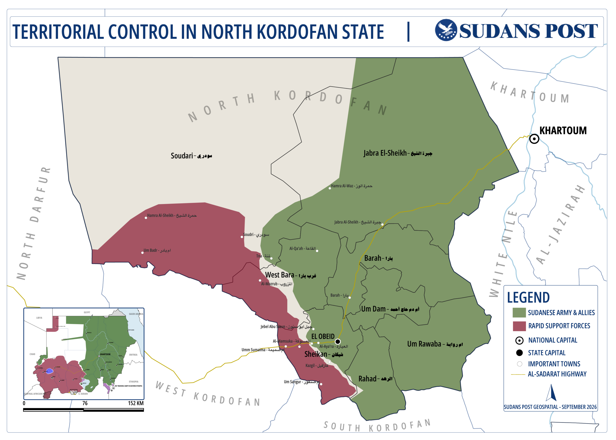 Map | Who controls what in North Kordofan?